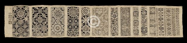 Needlepoint Lace Long Sampler, 17th century. Creator: Unknown.