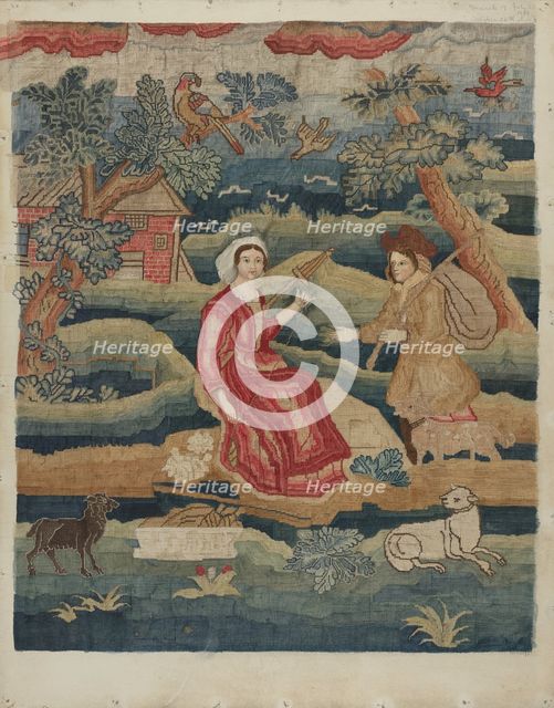 Needlepoint Panel, c. 1939. Creator: Phyllis Dorr.