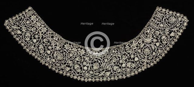 Needlepoint (Punto in aria) Lace Collar, 16th-17th century. Creator: Unknown.