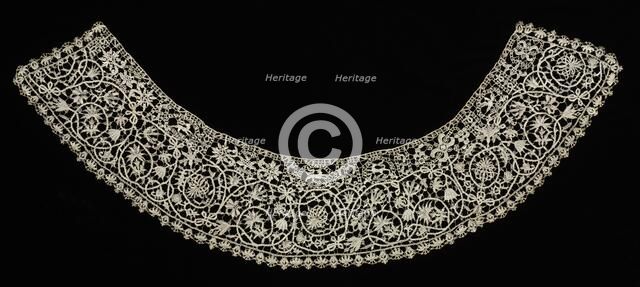 Needlepoint (Punto in aria) Lace Collar, 16th-17th century. Creator: Unknown.