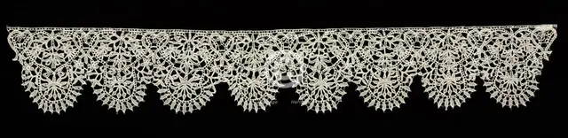 Needlepoint (Punto in aria) Lace Collar, early 17th century. Creator: Unknown.
