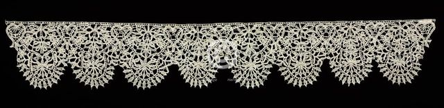 Needlepoint (Punto in aria) Lace Collar, early 17th century. Creator: Unknown.