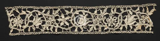 Needlepoint (Punto in aria) Lace Insertion, 16th-17th century. Creator: Unknown.