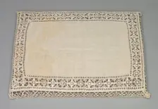 Needlepoint (Reticella) and Bobbin Lace Pillow Case, 17th-18th century. Creator: Unknown