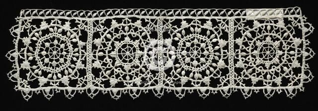 Needlepoint (Reticella) Lace Cuff, second half of 16th century. Creator: Unknown.