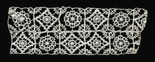 Needlepoint (Reticella) Lace Insertion, 16th century. Creator: Unknown