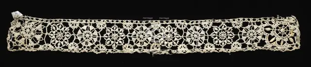 Needlepoint (Reticella) Lace Insertion, 16th century. Creator: Unknown.