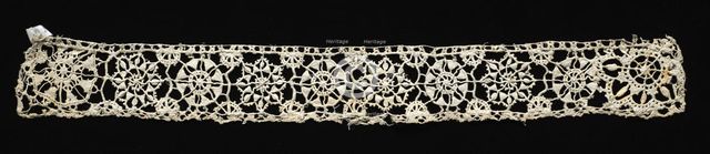 Needlepoint (Reticella) Lace Insertion, 16th century. Creator: Unknown.