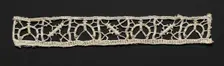 Needlepoint (Reticella) Lace Insertion, 17th century. Creator: Unknown