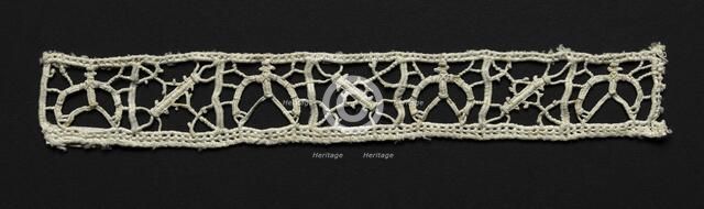 Needlepoint (Reticella) Lace Insertion, 17th century. Creator: Unknown.