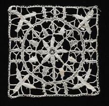 Needlepoint (Reticella) Lace Square, 16th-17th century. Creator: Unknown