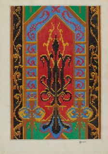 Needlepoint Tapestry, c. 1936. Creator: Cornelius Christoffels