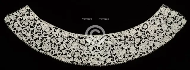 Needlepoint (Venetian Raised Point) Lace Collar, 17th century. Creator: Unknown.