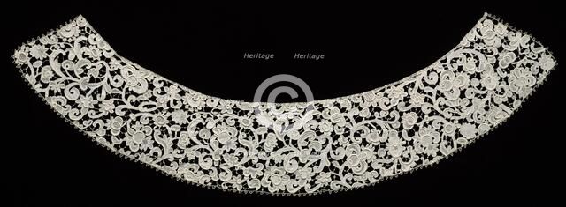 Needlepoint (Venetian Raised Point) Lace Collar, 17th century. Creator: Unknown.