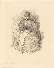 Needlework, 1896. Creator: James Abbott McNeill Whistler