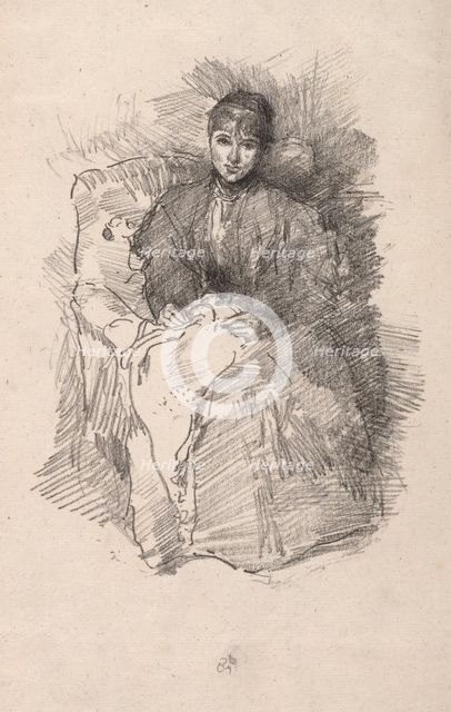 Needlework, 1896. Creator: James McNeill Whistler (American, 1834-1903).