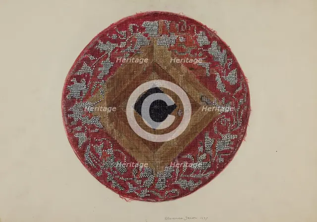 Needlework, 1937. Creator: Clarence Secor.