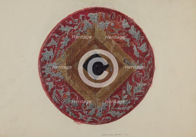 Needlework, 1937. Creator: Clarence Secor.