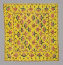 Needlework Cover, India, 19th century. Creator: Unknown