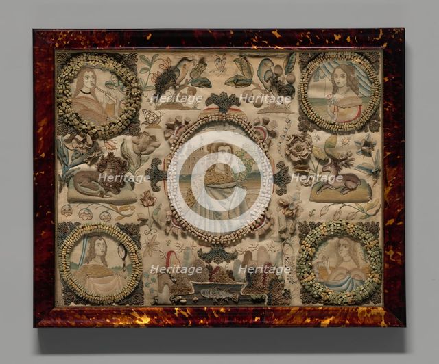 Needlework (Depicting the Five Senses), England, 1601/25. Creator: Unknown.