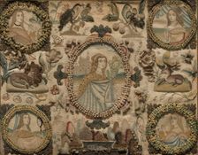 Needlework (Depicting the Five Senses), England, 1601/25. Creator: Unknown