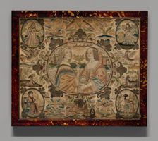 Needlework (Depicting the Four Seasons), England, c. 1660. Creator: Unknown