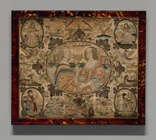 Needlework (Depicting the Four Seasons), England, c. 1660. Creator: Unknown