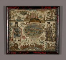 Needlework, England, 1698. Creator: Unknown