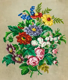 Needlework pattern, 1800-1900. Creator: A Nicolai