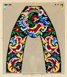 Needlework pattern,c1870-1900. Creator: Hertz & Wegener