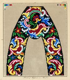 Needlework pattern,c1870-1900. Creator: Hertz & Wegener
