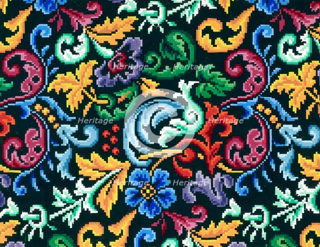 Needlework pattern,  c1870-1900. Creator: Ludwig Wilhelm Wittich.