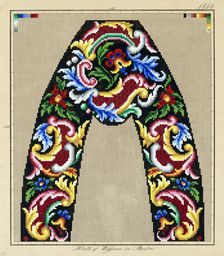 Needlework pattern,c1870-1900. Creator: Hertz & Wegener