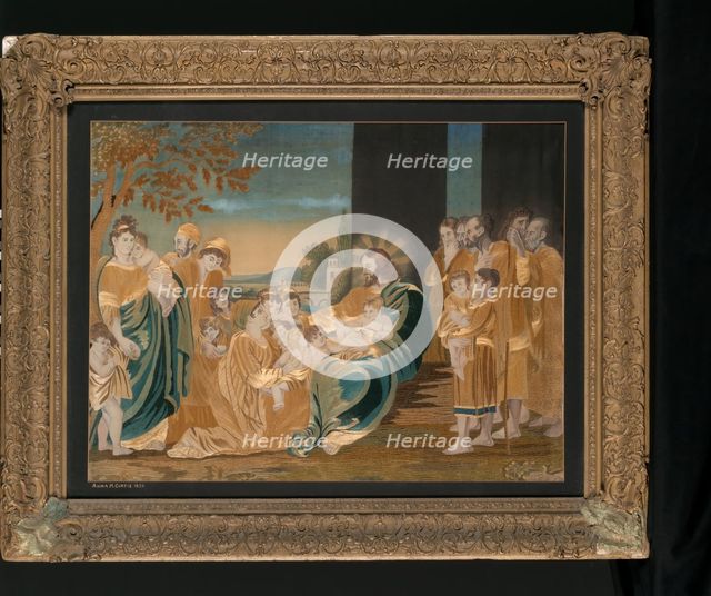Needlework picture, 1820. Creator: Anna Matilda Curtis.