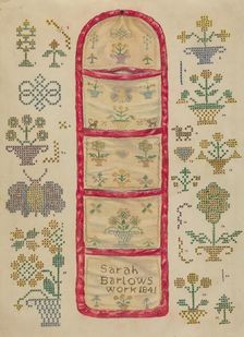 Needlework Picture, 1935/1942. Creator: Francis Law Durand