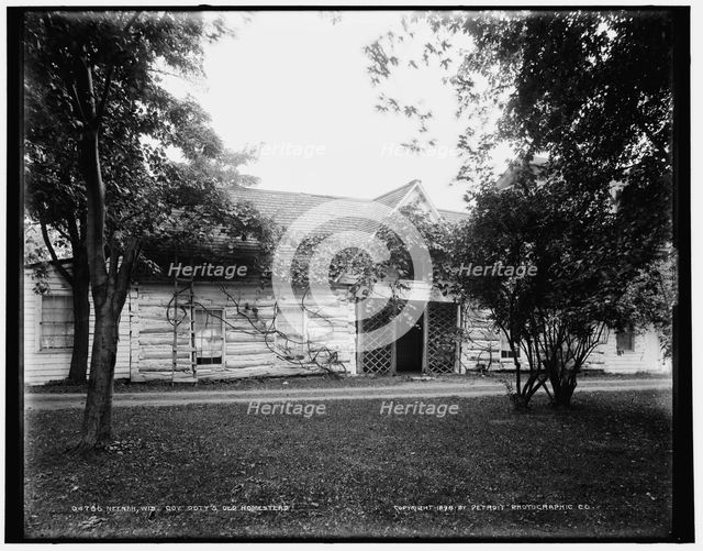 Neenah, Wis., Gov. Doty's old homestead, c1898. Creator: Unknown.