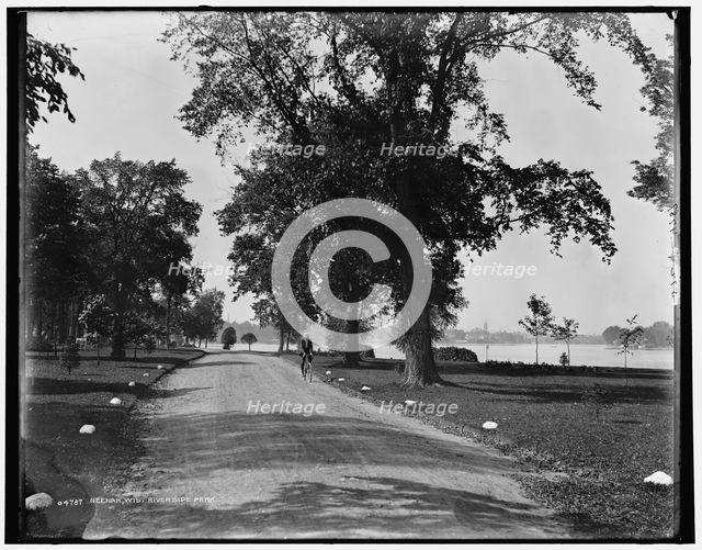 Neenah, Wis., Riverside Park, c.between 1880 and 1899. Creator: Unknown.