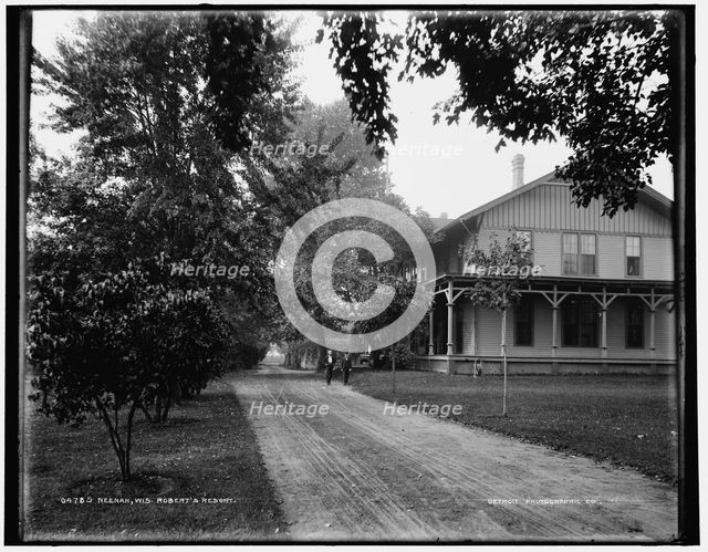 Neenah, Wis., Robert's Resort, between 1880 and 1899. Creator: Unknown.