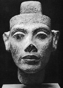 Nefertiti, queen and wife of the Pharaoh Akhenaten, Ancient Egyptian, 14th century BC