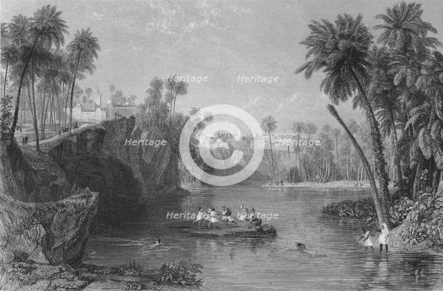 'Neftah, Te Ancient Negeta, Beylik of Tunis', c1850. Artist: Thomas Higham.