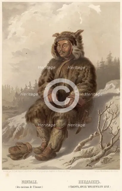 Negidal. (From Lake Orel of the Amur region), 1862. Creator: Karlis Huns.