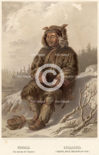 Negidal. (From Lake Orel of the Amur region), 1862. Creator: Karlis Huns.