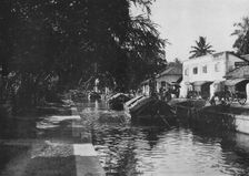 Negombo Canal, Showing Padda Boats c1890, (1910). Artist: Alfred William Amandus Plate