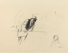 Negotiations at the Trianon Palace, Versailles, c. 1919. Creator: Jean Louis Forain