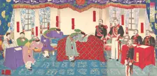 Negotiations after the Sino-Japanese War, March 1895. Creator: Keisai