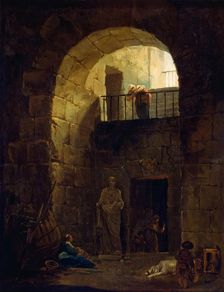 Neglected Statue, 1790. Creator: Hubert Robert