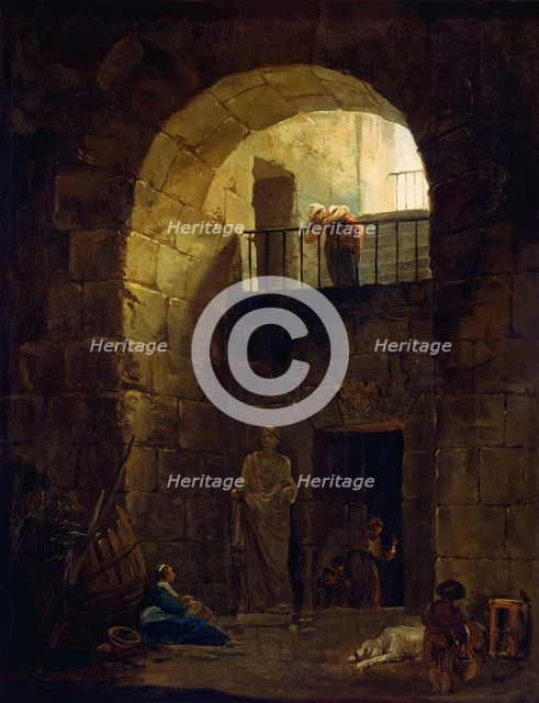 Neglected Statue, 1790. Creator: Hubert Robert.