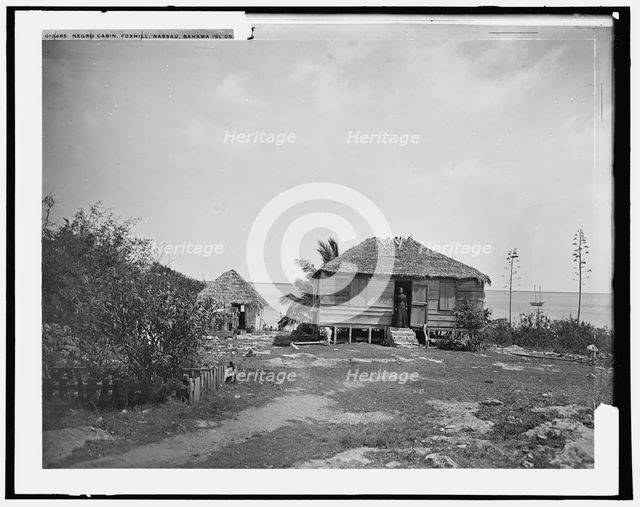 Negro cabin, Foxhill, Nassau, Bahama Islds., c1901. Creator: William H. Jackson.