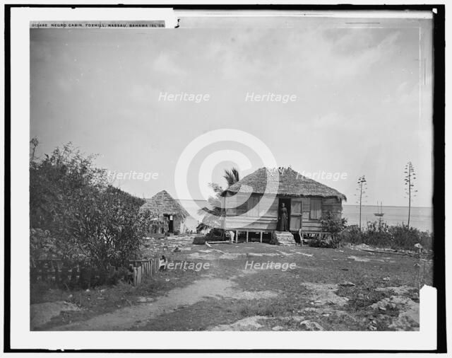 Negro cabin, Foxhill, Nassau, Bahama Islds., c1901. Creator: William H. Jackson.