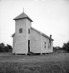 Negro church, Mississippi Delta near Greenville, Mississippi, 1936. Creator: Dorothea Lange